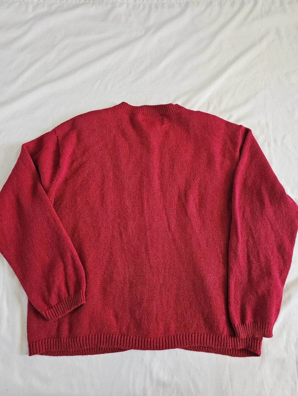 RARE VTG Patriotic Embroidered Heirloom Collectibles Cardigan Sweater Sz XL USA